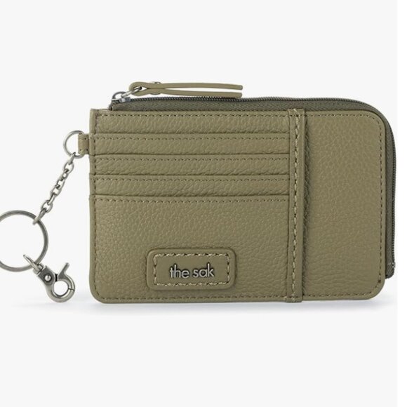 NWT The Sak Women's Iris Slotted Card Wallet Loden Olive Green - Picture 1 of 3